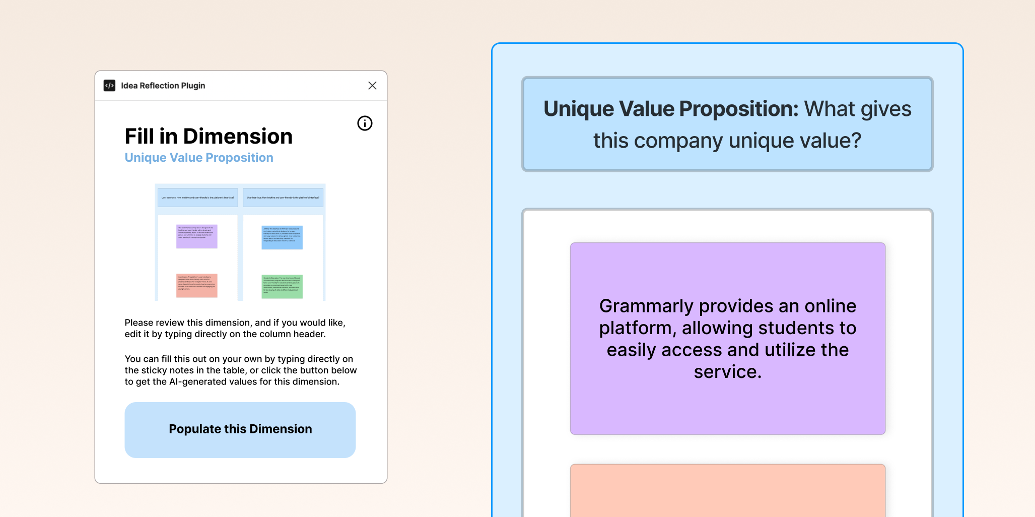 Our approach to actionable, in-situ template insights.